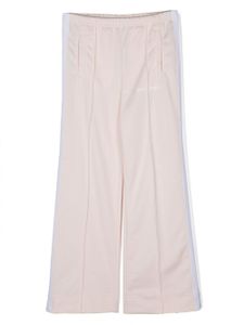 Palm Angels Kids pantalon en coton à coutures apparentes - Rose