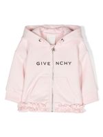 Givenchy Kids veste à logo imprimé - Rose