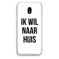 Ik wil naar huis: Samsung Galaxy J3 (2017) Transparant Hoesje