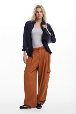 Vloeiende cargobroeken - WHITE - M