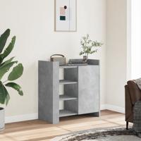 Dressoir 73,5x35x75 cm bewerkt hout betongrijs