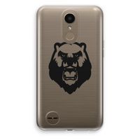 Angry Bear (black): LG K10 (2017) Transparant Hoesje