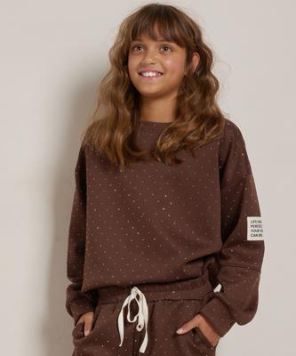 glitter trui mouwlabel