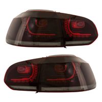Set R-Look LED Achterlichten passend voor Volkswagen Golf VI 2008-2012 excl. Variant - Rood/Helder DLVWR95LRCD