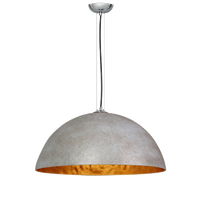 Mezzo tondo beton goud 50cm hanglamp