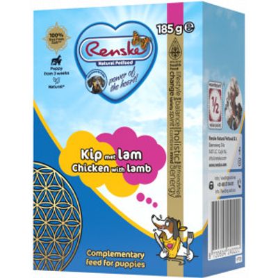 Renske Puppy vers bereid kip met lam natvoer hond (tetrapak) 24 x 375 g