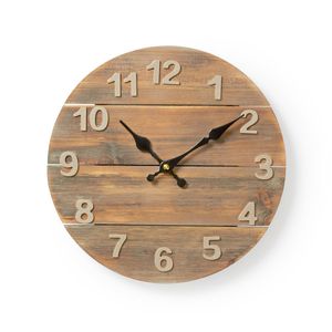 Nedis CLWA002WD30 Ronde Wandklok Diameter 30 Cm Hout