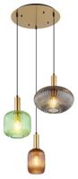 Globo HanglampNormy messing rond - 15469-3H