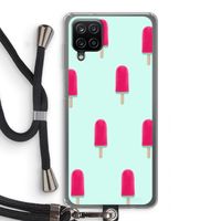 Waterijsje: Samsung Galaxy A12 Transparant Hoesje met koord