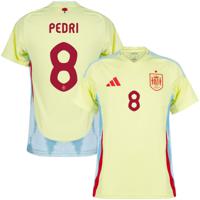 Spanje Shirt Uit 2024-2025 + Pedri 8 - thumbnail