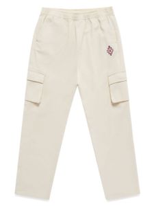 Marcelo Burlon County Of Milan Kids pantalon cargo à broderies - Tons neutres