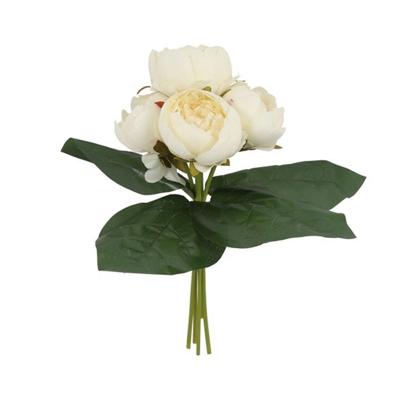 Kunstboeket Peony Wit