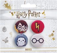 Harry Potter & Hedwig Button 4-pack