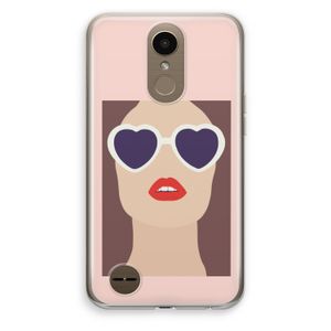 Red lips: LG K10 (2017) Transparant Hoesje