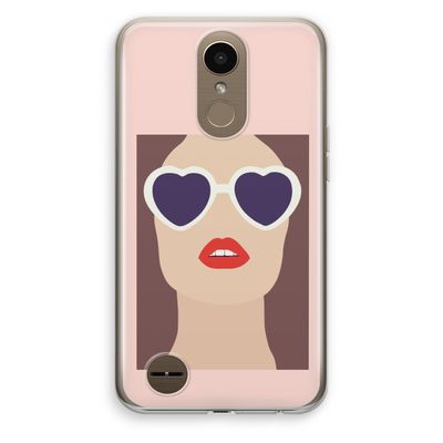 Red lips: LG K10 (2017) Transparant Hoesje