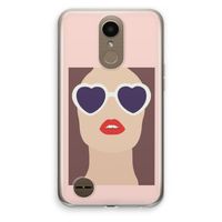 Red lips: LG K10 (2017) Transparant Hoesje