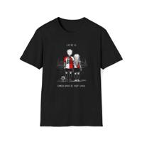 T-shirt regular zwart - Liefde is samen naar de kuip gaan