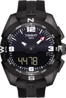 Horlogeband Tissot T0914204705704 / T610034733 Rubber Zwart 22mm