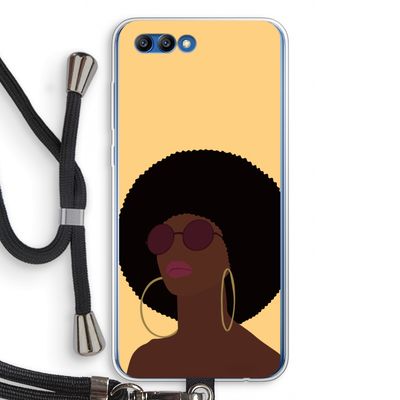 Golden hour: Honor 10 Transparant Hoesje met koord