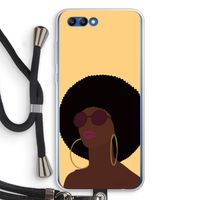 Golden hour: Honor 10 Transparant Hoesje met koord