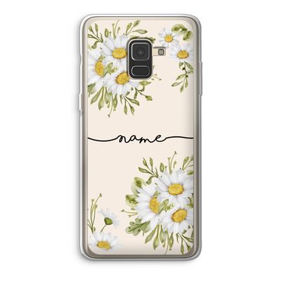 Daisies: Samsung Galaxy A8 (2018) Transparant Hoesje