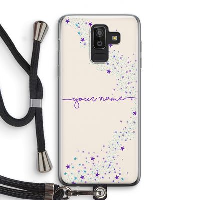 Sterren: Samsung Galaxy J8 (2018) Transparant Hoesje met koord