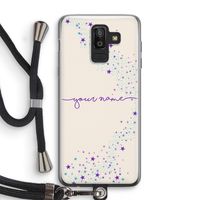 Sterren: Samsung Galaxy J8 (2018) Transparant Hoesje met koord