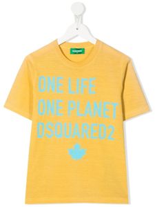 DSQUARED2 KIDS t-shirt Slouch Fit - Jaune