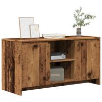 Tv-meubel 102x37,5x52,5 cm bewerkt hout oud houtkleurig