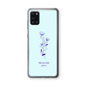 Bloom with grace: Samsung Galaxy A31 Transparant Hoesje