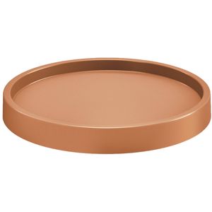 Planten trolley/multiroller rond terracotta kunststof 35 cm - Planten onderzetter