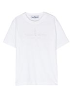 Stone Island Junior t-shirt à motif Compass - Blanc - thumbnail