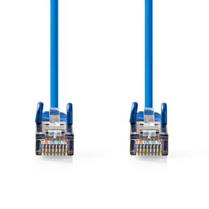 Nedis CAT5e Netwerkkabel | SF/UTP | RJ45 Male | RJ45 Male | 5.00 m | Rond | PVC | Blauw | Label - CCGL85121BU50