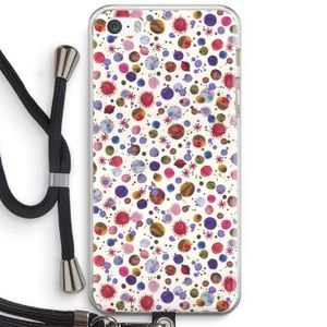 Planets Space: iPhone 5 / 5S / SE Transparant Hoesje met koord