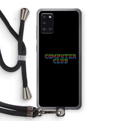 Retro: Samsung Galaxy A31 Transparant Hoesje met koord