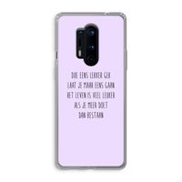 Gek: OnePlus 8 Pro Transparant Hoesje Gek: OnePlus 8 Pro Transparant Hoesje