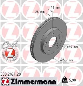 Remschijf Coat Z 380216420