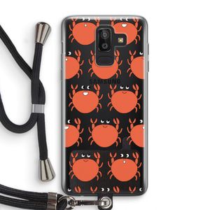 Krab: Samsung Galaxy J8 (2018) Transparant Hoesje met koord