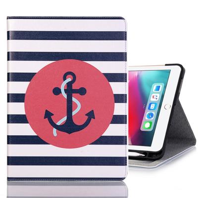Anker patroon horizontale Flip lederen hoes voor de iPad Pro 11 inch (2018), worden geleverd met Card Slots & houder & portemonnee & Foto Frame & styl