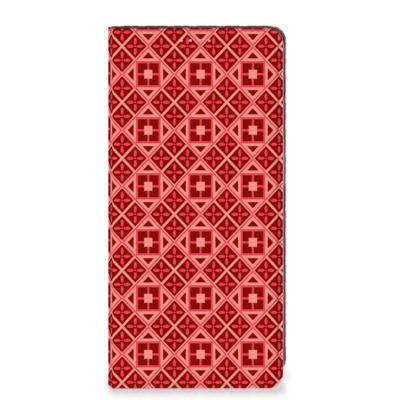 OPPO A54 5G | A74 5G | A93 5G | Hoesje met Magneet | Batik Rood