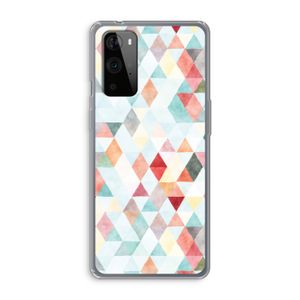 Gekleurde driehoekjes pastel: OnePlus 9 Pro Transparant Hoesje