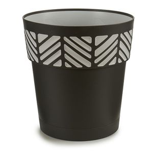 Kunststof Orfeo bloempot/plantenpot antraciet 30 cm