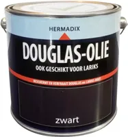 Hermadix douglas-olie mat 2500 ml zwart