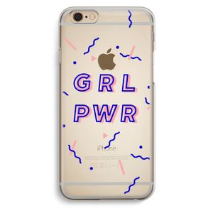 GRL PWR: iPhone 6 / 6S Transparant Hoesje