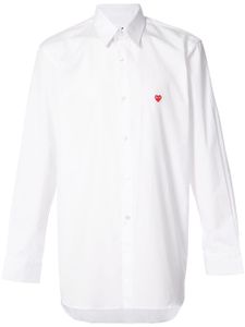 Comme Des Garçons Play heart logo shirt - Blanc