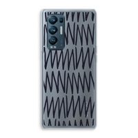 Marrakech Zigzag: Oppo Find X3 Neo Transparant Hoesje