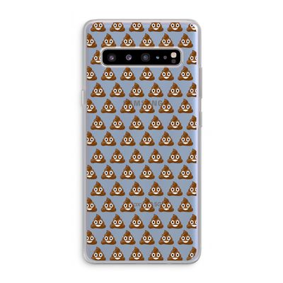 Poop emoji: Samsung Galaxy S10 5G Transparant Hoesje