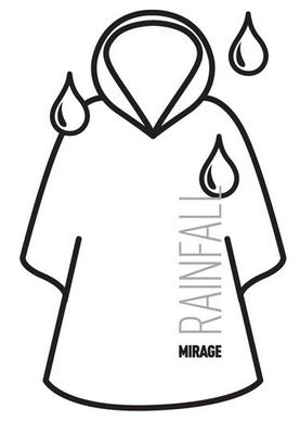 Puch Mirage wegwerp regen poncho one size