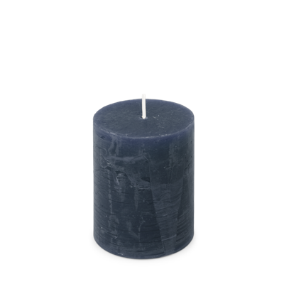 Rustiek Kaars 70/95mm-donkerblauw I - Spaas