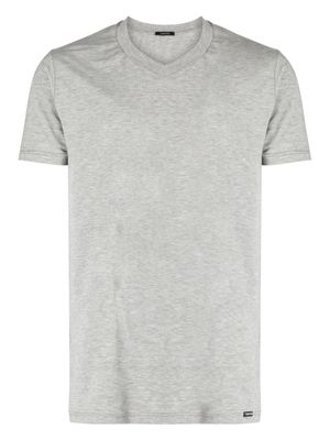 TOM FORD t-shirt à col v - Gris